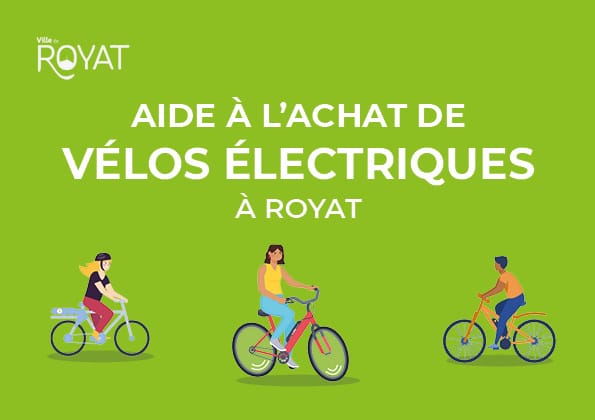 La Ville de Royat aide les Royadères pour l'achat de vélos électriques